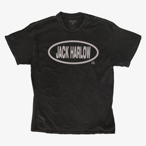 Queens Revival Tee - Jack Harlow Oval Logo Unisex T-Shirt Black