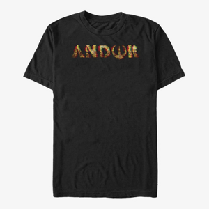 Queens Star Wars: Andor - Andor Glitch Logo Men's T-Shirt Black
