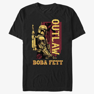 Queens Star Wars Book of Boba Fett - Outlaw Boba Fett Unisex T-Shirt Black
