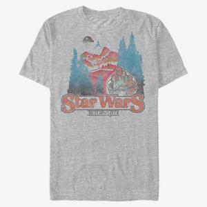 Queens Star Wars: Classic - Forest Moon Title Men's T-Shirt Heather Grey