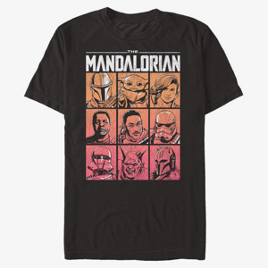 Queens Star Wars: Mandalorian - All Star Cast Men's T-Shirt Black