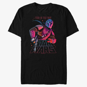 Queens Star Wars: Mandalorian - Night Ranger Men's T-Shirt Black
