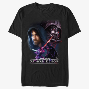Queens Star Wars Obi-Wan - Big Face Off Unisex T-Shirt Black
