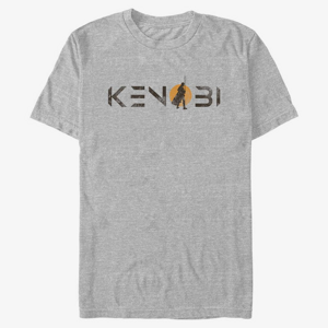 Queens Star Wars Obi-Wan - Kenobi Single Sun Logo Men's T-Shirt Heather Grey