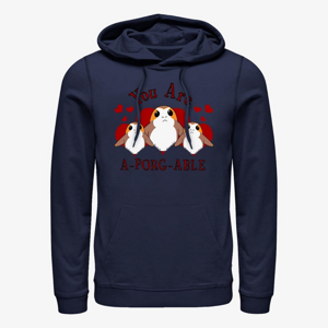 Queens Star Wars: The Force Awakens - A-Porg-Able Unisex Hoodie Navy Blue