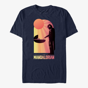 Queens Star Wars: The Mandalorian - A Warm Meeting Unisex T-Shirt Navy Blue