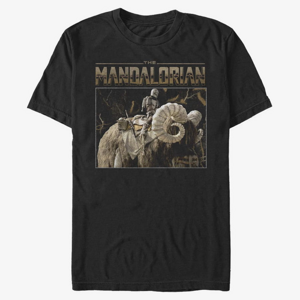 Queens Star Wars: The Mandalorian - Bantha Ride Unisex T-Shirt Black