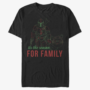 Queens Star Wars: The Mandalorian - Family Time Unisex T-Shirt Black