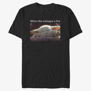 Queens Star Wars: The Mandalorian - Fire Mixtape Unisex T-Shirt Black