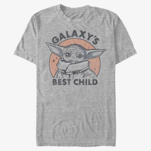 Queens Star Wars: The Mandalorian - Galaxy Baby Unisex T-Shirt Heather Grey
