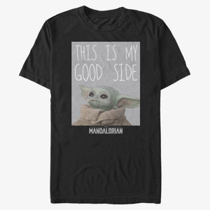 Queens Star Wars: The Mandalorian - Good Side Men's T-Shirt Black