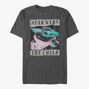 Queens Star Wars: The Mandalorian - Grungy Photo Unisex T-Shirt Dark Heather Grey