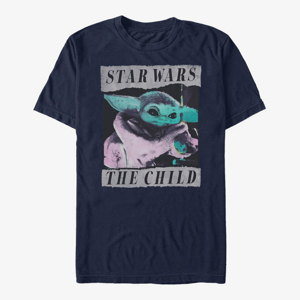 Queens Star Wars: The Mandalorian - Grungy Photo Unisex T-Shirt Navy Blue