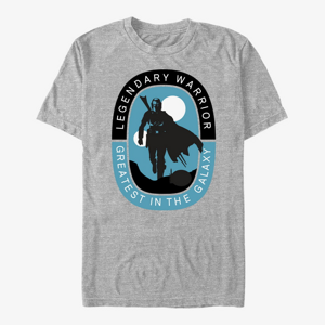 Queens Star Wars: The Mandalorian - Legendary Warrior Unisex T-Shirt Heather Grey