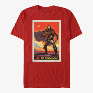 Queens Star Wars: The Mandalorian - Mandalorian Poster Unisex T-Shirt Red