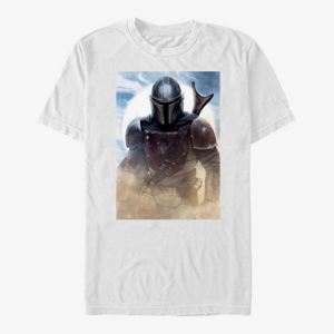 Queens Star Wars: The Mandalorian - Mandalorian Warrior Poster Unisex T-Shirt White