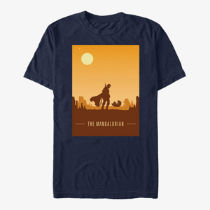 Queens Star Wars: The Mandalorian - Mando and Child Poster Unisex T-Shirt Navy Blue