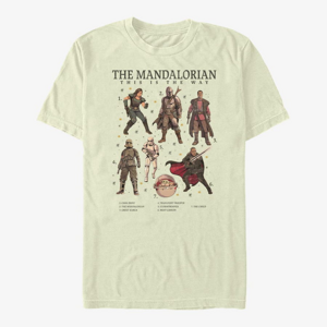 Queens Star Wars: The Mandalorian - Mando Textbook Unisex T-Shirt Natural