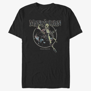 Queens Star Wars: The Mandalorian - Pastel Pop Unisex T-Shirt Black