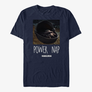 Queens Star Wars: The Mandalorian - Power Nap Unisex T-Shirt Navy Blue