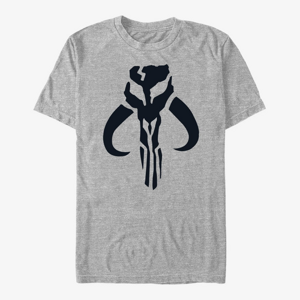 Queens Star Wars: The Mandalorian - Simple Symbol Unisex T-Shirt Heather Grey