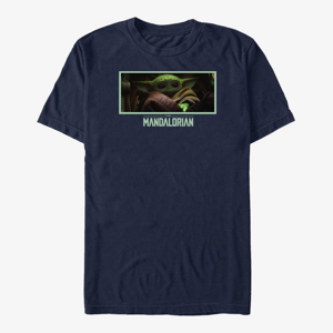 Queens Star Wars: The Mandalorian - The Stare Unisex T-Shirt Navy Blue
