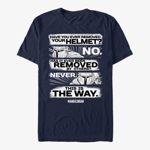 Queens Star Wars: The Mandalorian - This is the Way Unisex T-Shirt Navy Blue