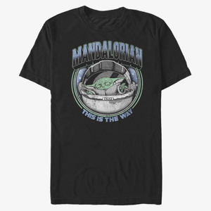 Queens Star Wars: The Mandalorian - VINT MAGIC Men's T-Shirt Black