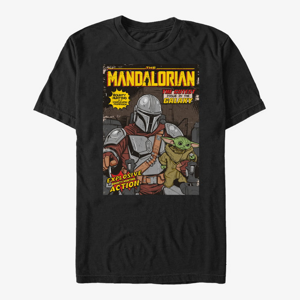 Queens Star Wars: The Mandalorian - VINTAGE COMIC COVER Unisex T-Shirt Black