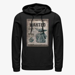 Queens Star Wars: The Mandalorian - Wanted Child Poster Unisex Hoodie Black