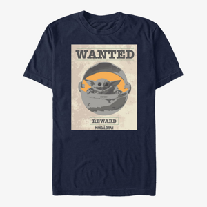 Queens Star Wars: The Mandalorian - Wanted Child Unisex T-Shirt Navy Blue