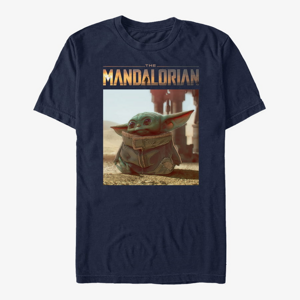 Queens Star Wars: The Mandalorian - Yo Baby Unisex T-Shirt Navy Blue