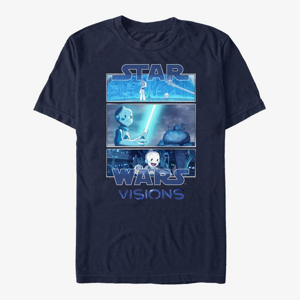 Queens Star Wars: Visions - Tri Panel Unisex T-Shirt Navy Blue