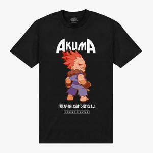 Queens Street Fighter - Street Fighter Akuma Unisex T-Shirt Black