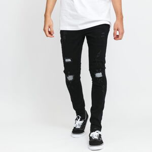 Jeans Sixth June Denim With Reflective Holes black / red
