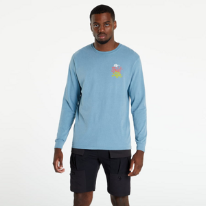 The Quiet Life Quite Planet Pigment Dyed Long Sleeve Tee modrý