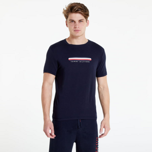 Tričko s krátkym rukávom Tommy Hilfiger Logo Crew Neck T-Shirt modrý
