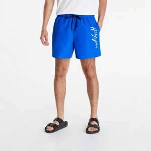 Pánske kúpacie šortky Tommy Hilfiger Logo Medium Drawstring Swim Shorts modrý