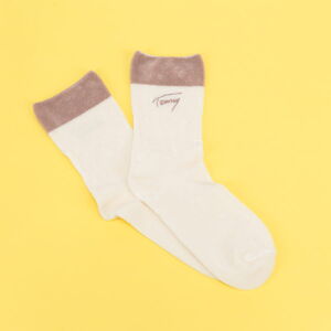 Ponožky Tommy Hilfiger TH Women Home Sock krémové