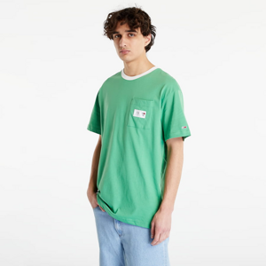 Tričko s krátkym rukávom TOMMY JEANS Classic Label Ringe T-Shirt Fluorine Green