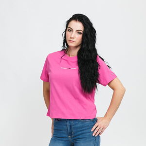 Dámske tričko TOMMY JEANS Linear Logo Tee ružový