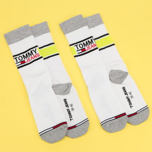 Ponožky TOMMY JEANS TH TJ Sock 2Pack biele / šedé