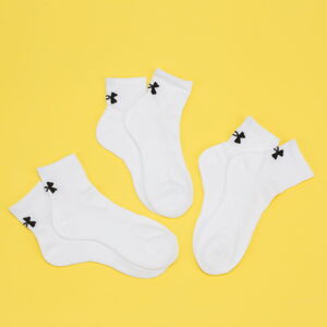 Ponožky Under Armour 3Pack Quarter Core Socks biele