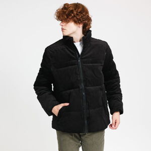 Pánska zimná bunda Urban Classics Boxy Corduroy Puffer Jacket čierna