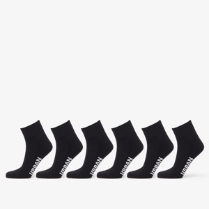 Ponožky Urban Classics High Sneaker Socks 6-Pack Black