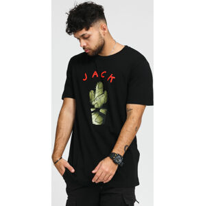 Tričko s krátkym rukávom Urban Classics Jack Tee čierne