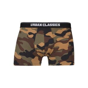 Urban Classics Organic Boxer Shorts 5-Pack wd camo+grn+blk+grey+sw camo - L