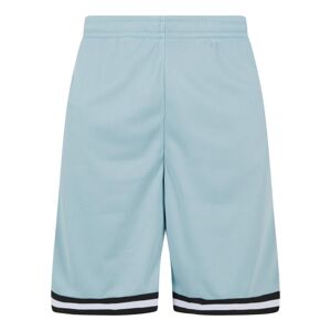 Urban Classics Stripes Mesh Shorts oceanblue/black/white - XL