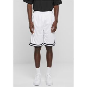 Urban Classics Stripes Mesh Shorts white/black/white - M