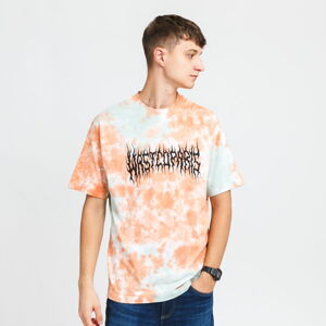 Tričko s krátkym rukávom Wasted Paris Tie & Dye Fire Bridge T-Shirt oranžové / mentolové